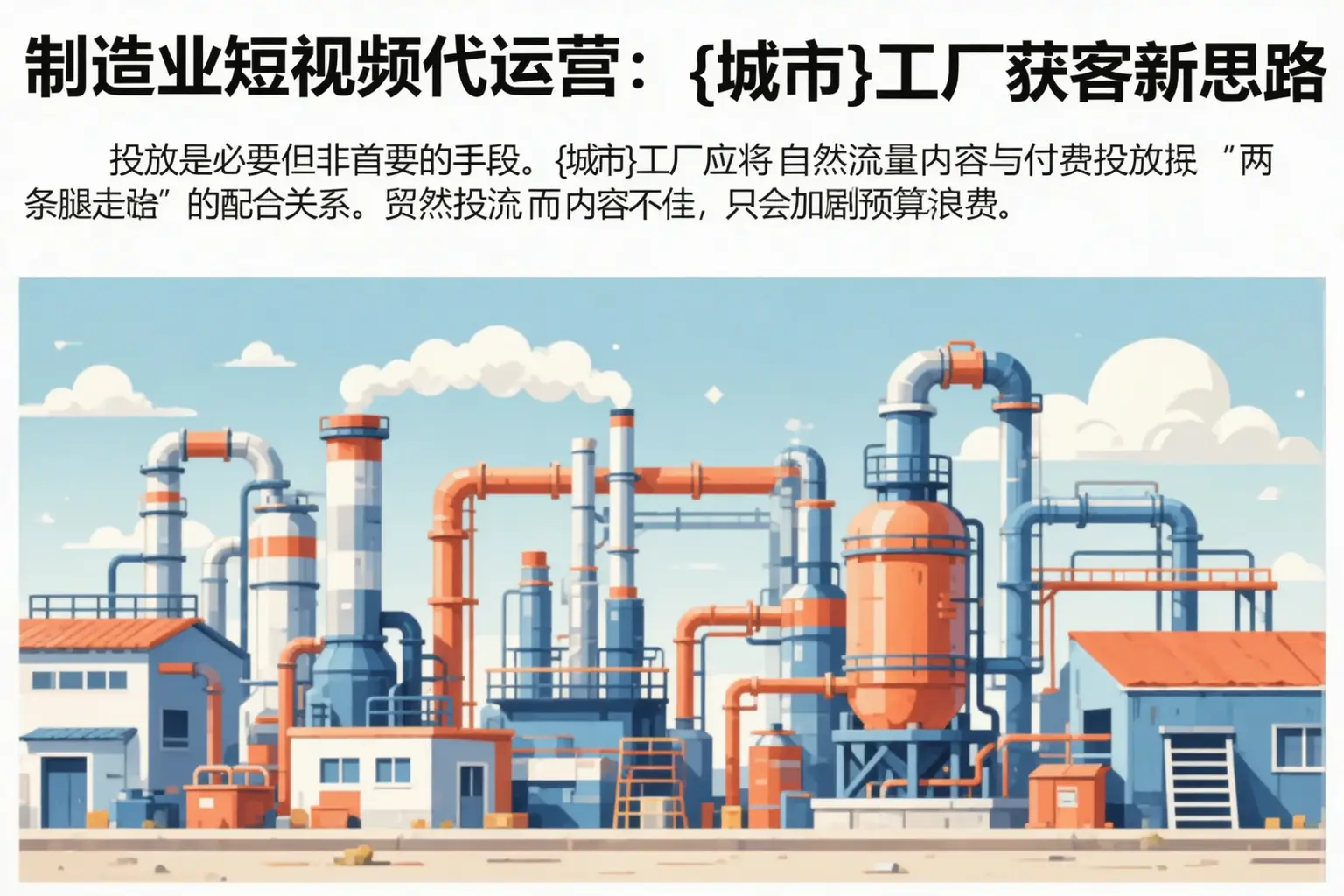 制造业短视频代运营：保康工厂获客新思路